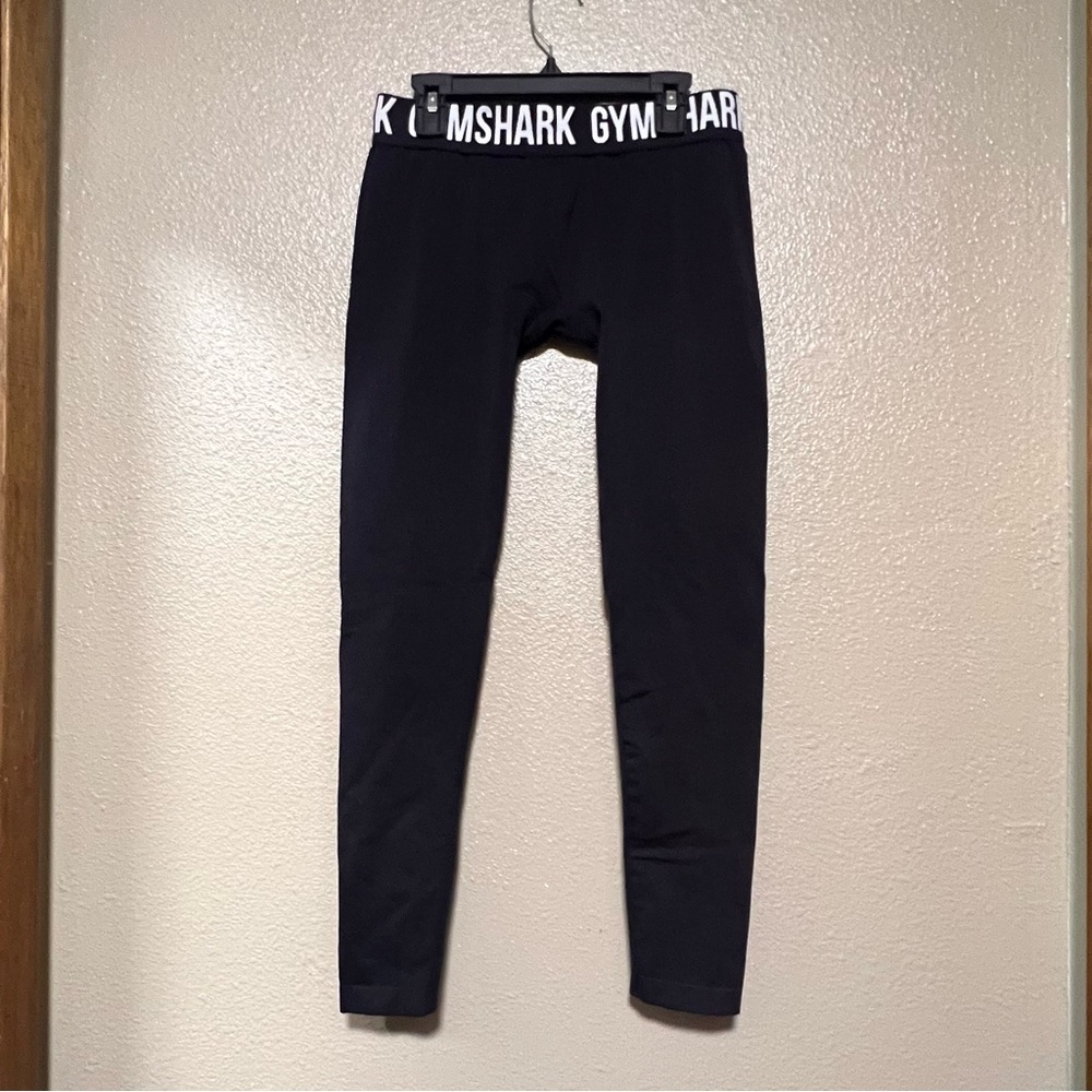 Gymshark Fit Seamless Black Leggings Size S 7/8 Length